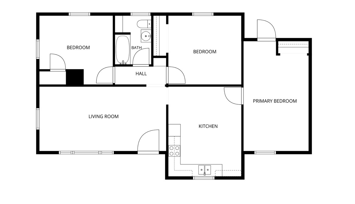 676 Marcengill Road Westminster, SC 29693 - Photo 32 of 32 An intuitive layout highlights the flow of this three-bedroom residential floor plan.