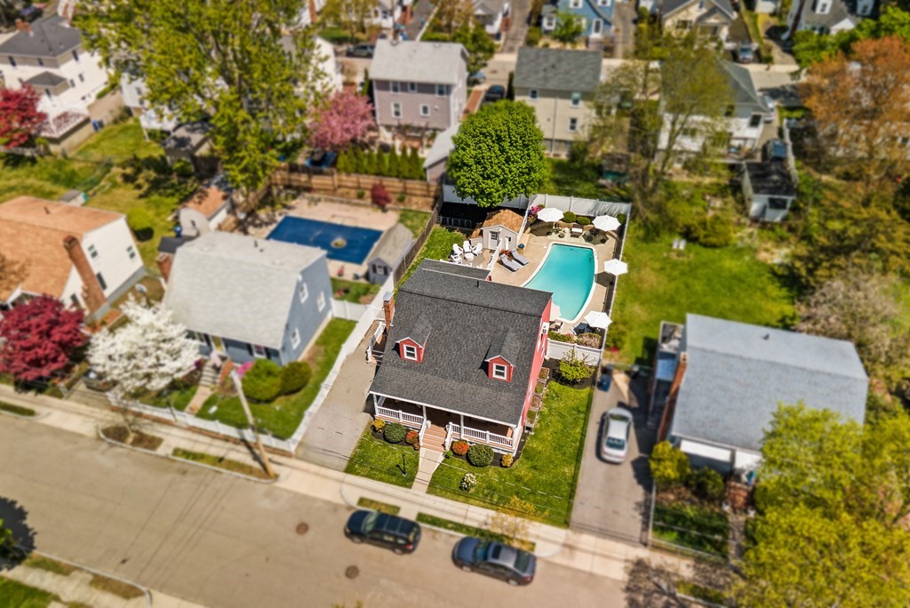 15 Dow Road Boston, MA 02132 - Photo 38 of 40 an aerial view of a houses with yard