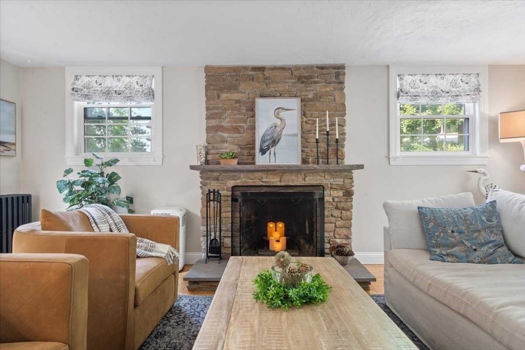 61 Havelock Road Worcester, MA 01602 - Photo 17 of 37 a living room with furniture and a fireplace