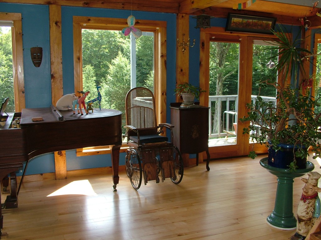 65 Potter Road Rowe, MA 01367 - Photo 11 of 30 a living room with furniture and a large window