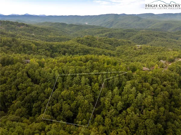 a view of a mountain range with lush green forest