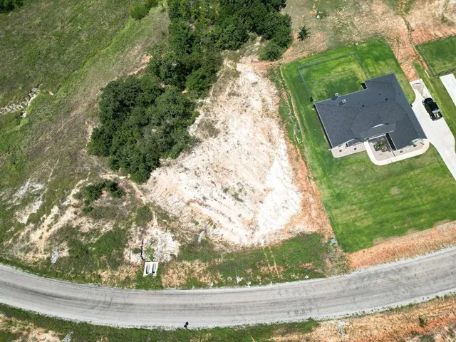 a view of backyard with green space