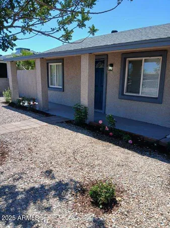 a front view of a house