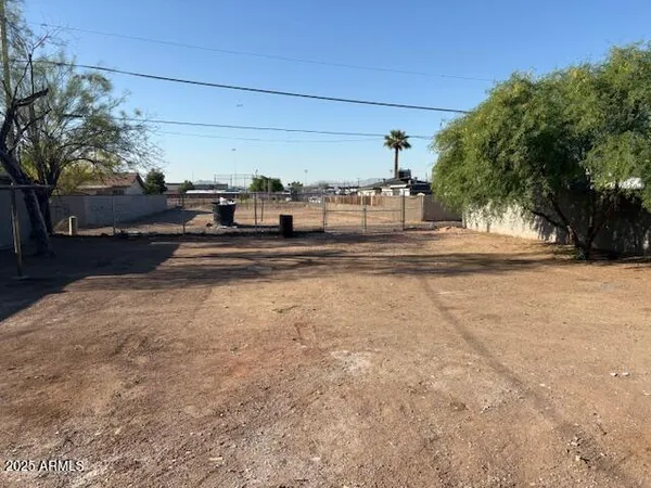 a view of street with houses
