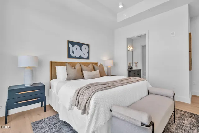 a view of an outside dining space with furniture