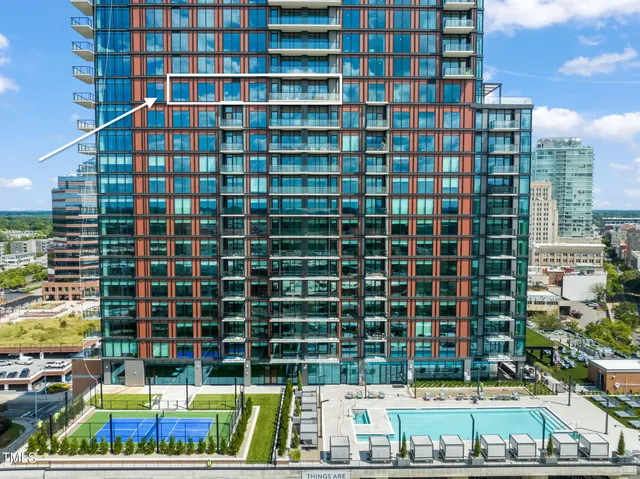 a view of city from a balcony