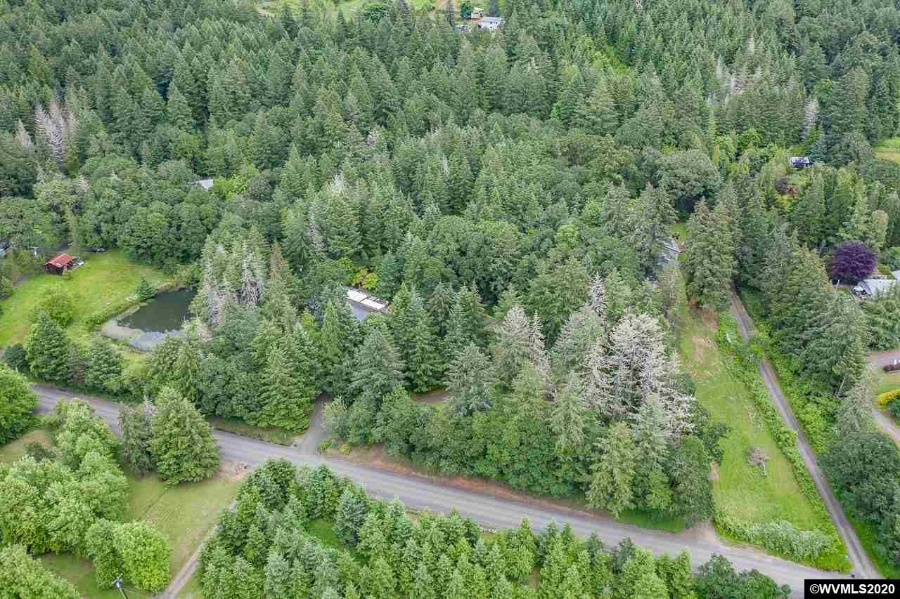 4890 Liberty Road Dallas, OR 97338 - Photo 5 of 42 an aerial view of residential house with outdoor space and trees all around