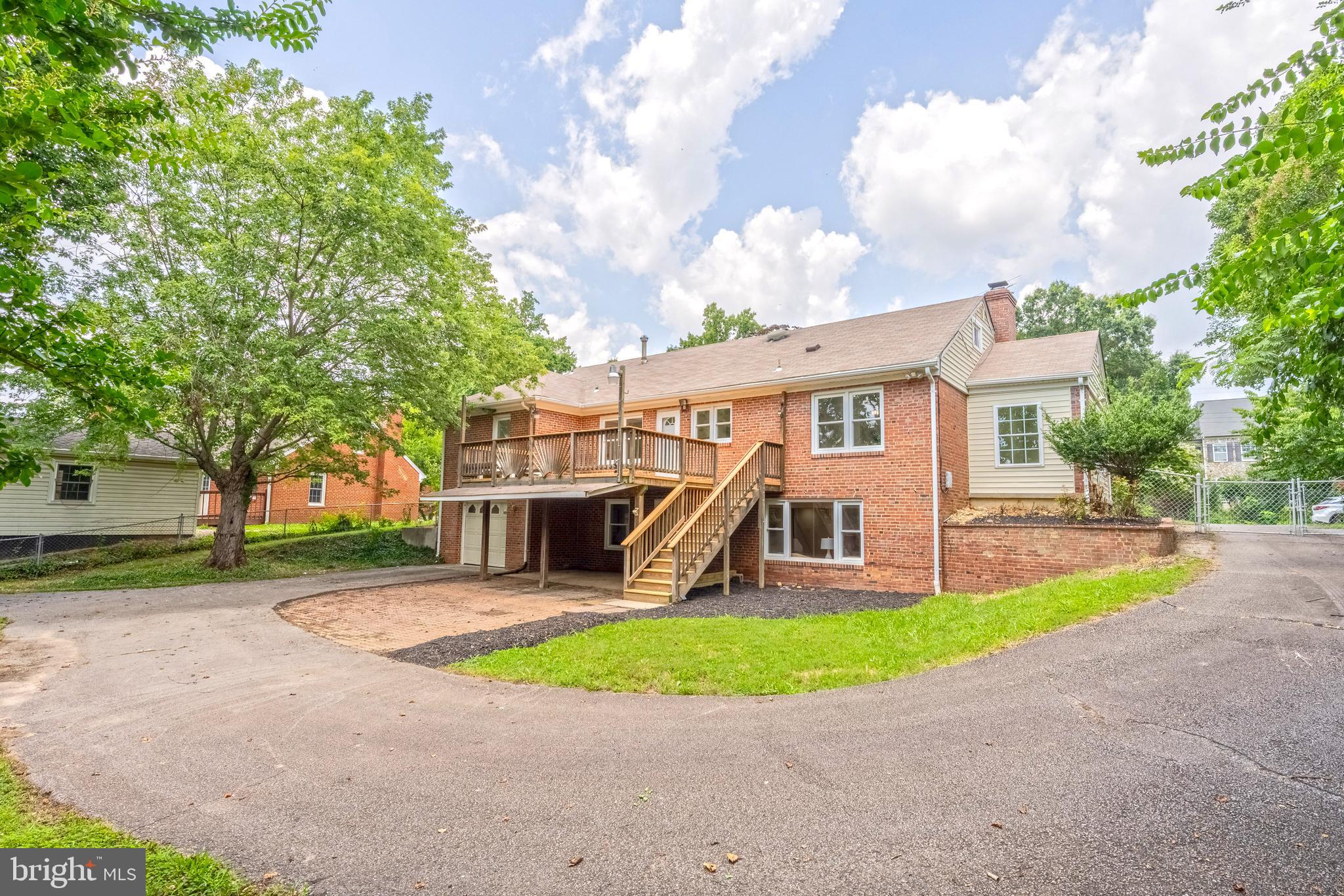 7035 Calamo Street Springfield, VA 22150 - Photo 32 of 39 Deck & Lge Paver Patio for outdoor entertaining