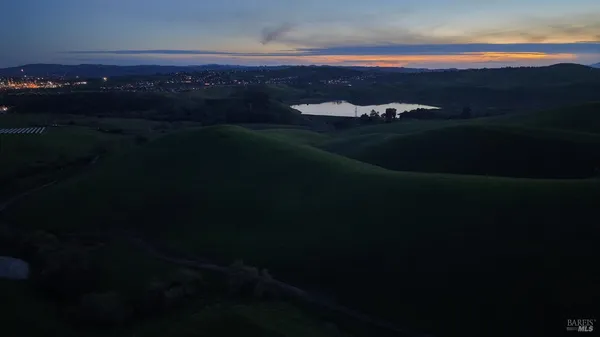 a view of lake and city