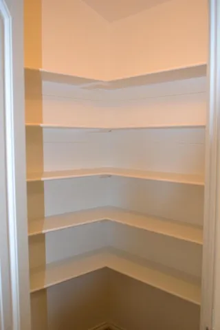 a close view of closet