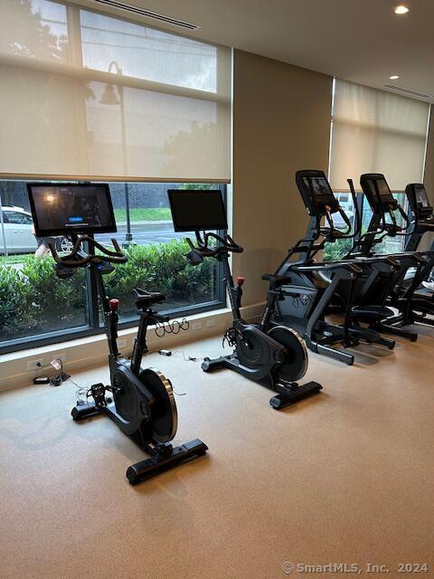 42 John Street, Unit 506 Stamford, CT 06902 - Photo 15 of 23 a view of a room with gym equipment