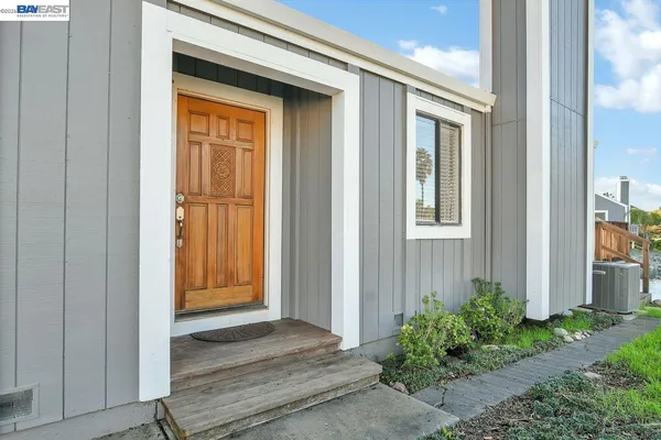 a view of front door of house