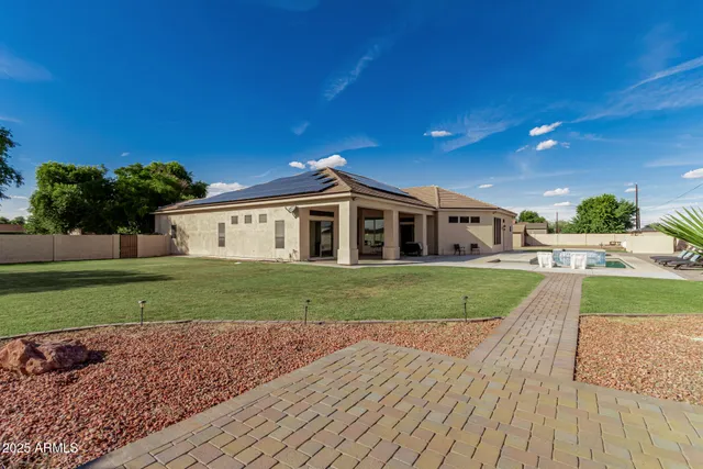a view of a house with a outdoor space