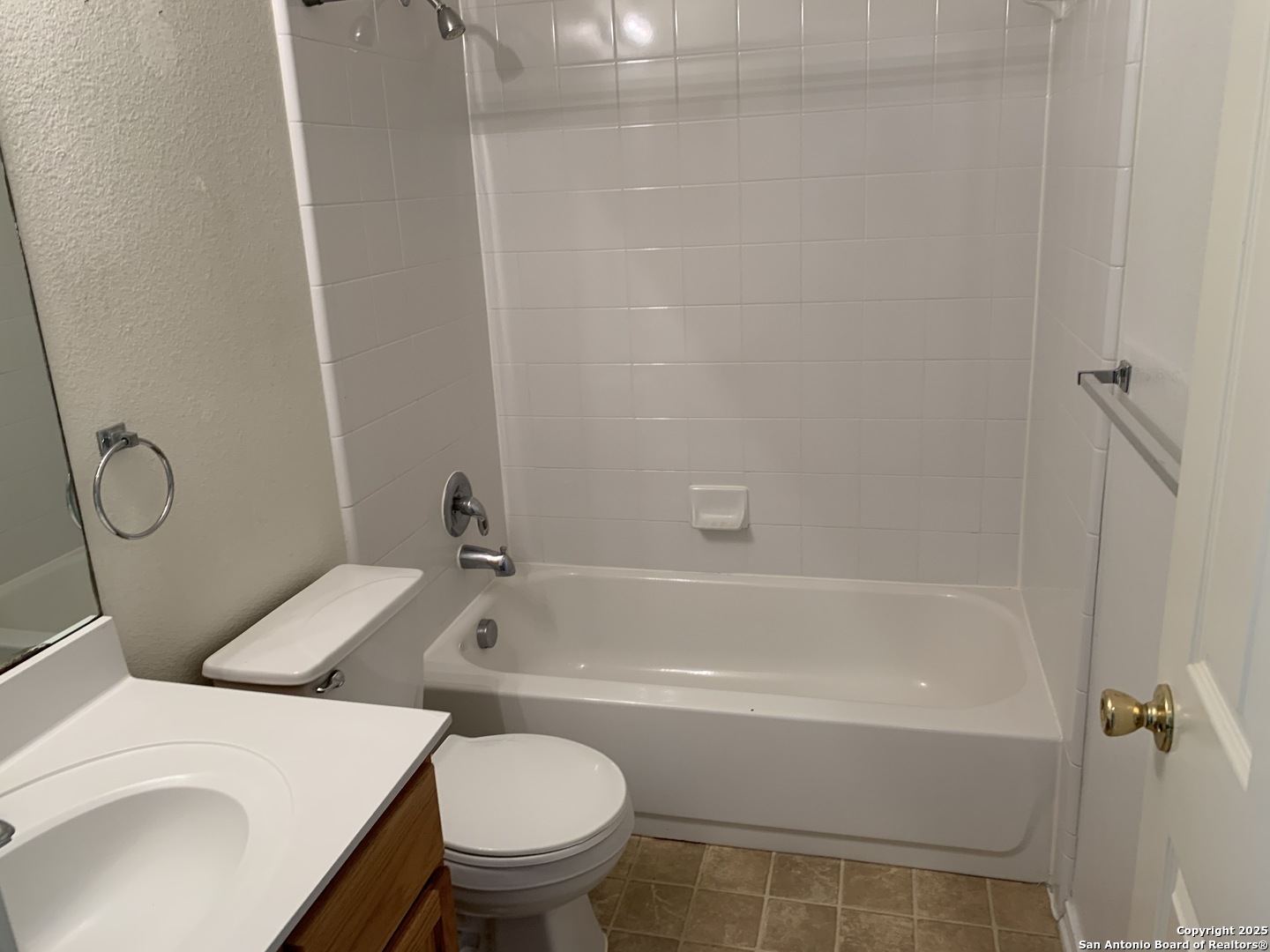 531 Rattler Bluff San Antonio, TX 78251 - Photo 25 of 36 a bathroom with a sink a toilet and a bathtub