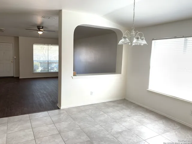 a view of a livingroom with a chandelier