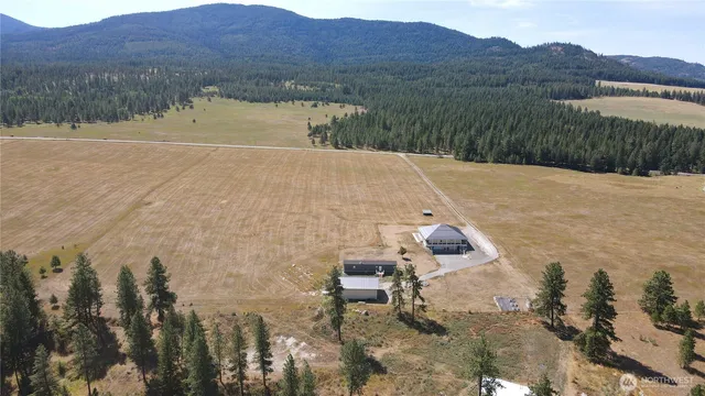 a view of a lake with a mountain in the background