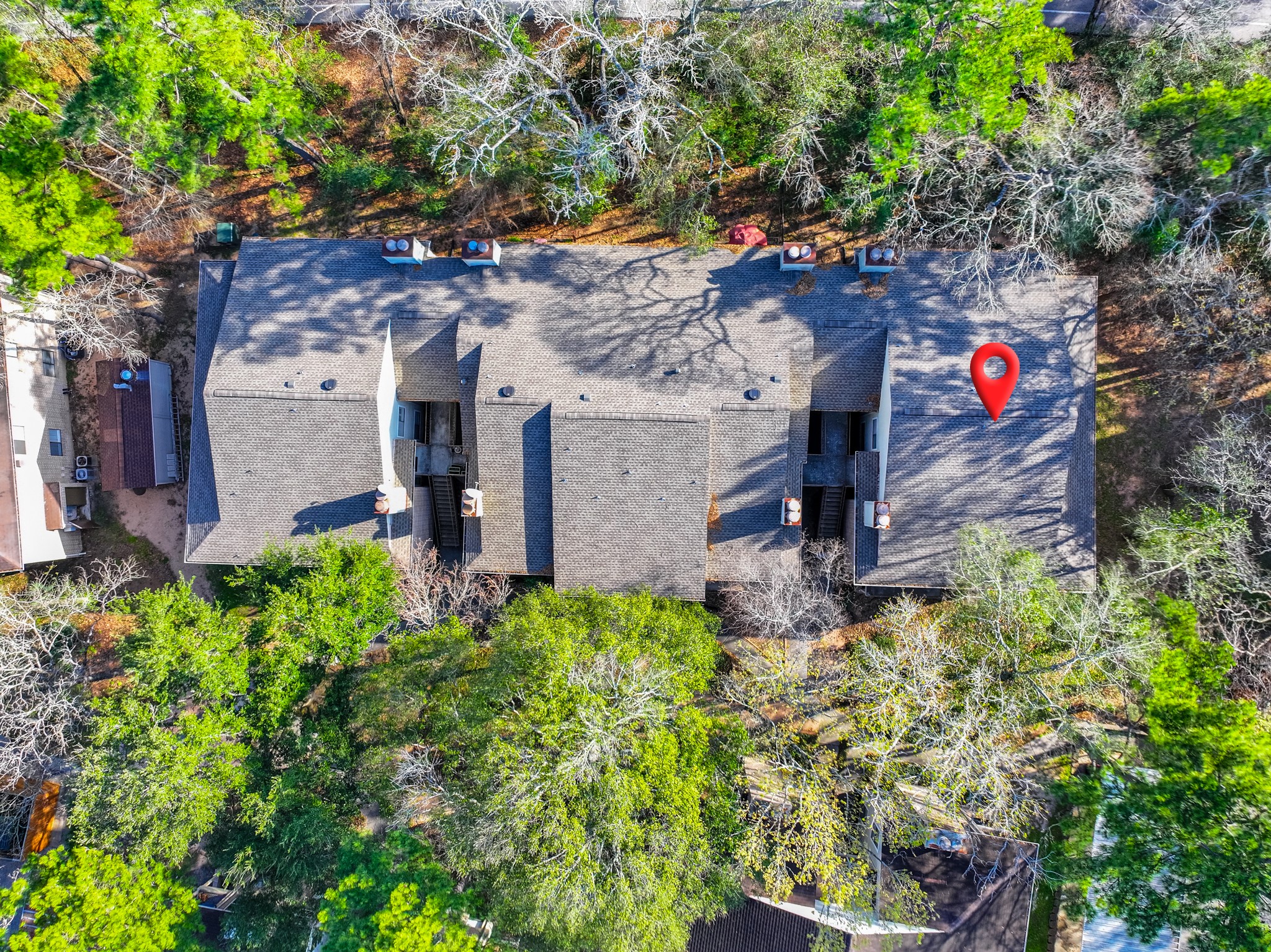 front view of a house with a tree