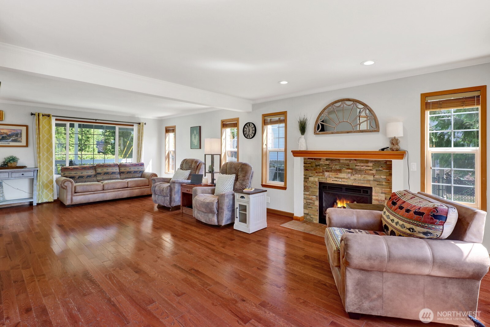 6149 Church Road Ferndale, WA 98248 - Photo 6 of 37 a living room with furniture and a fireplace