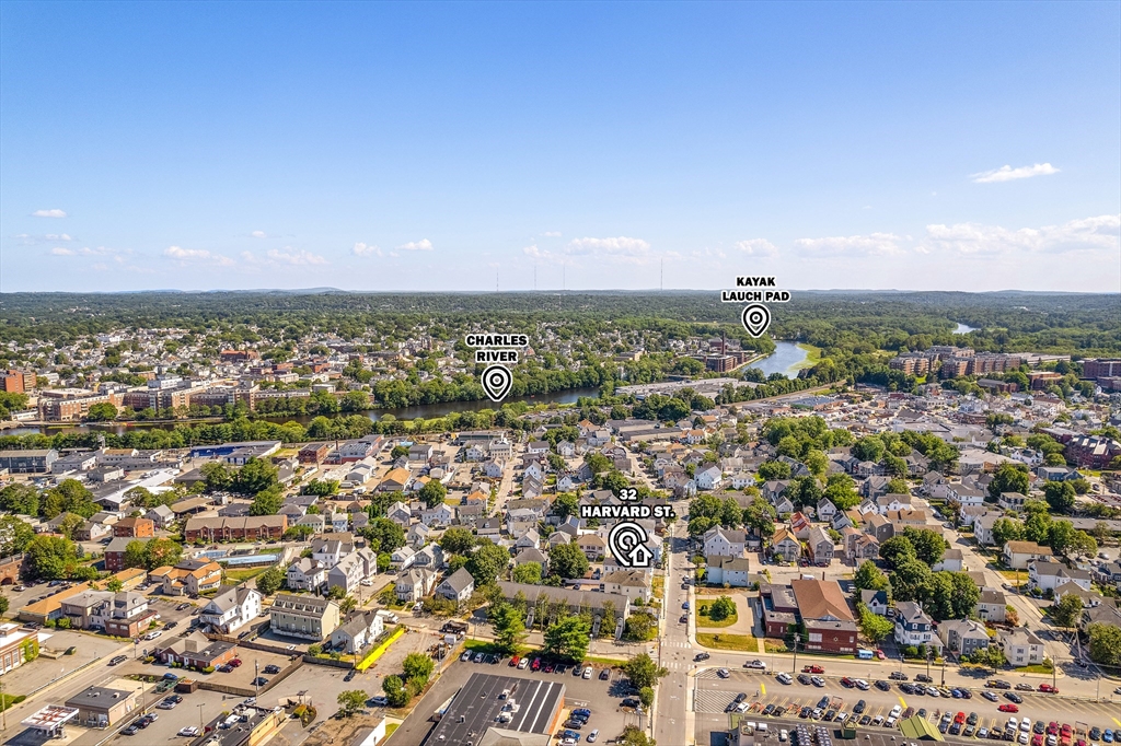 32 Harvard Street, Unit 2 Waltham, MA 02453 - Photo 30 of 32 an aerial view of a city