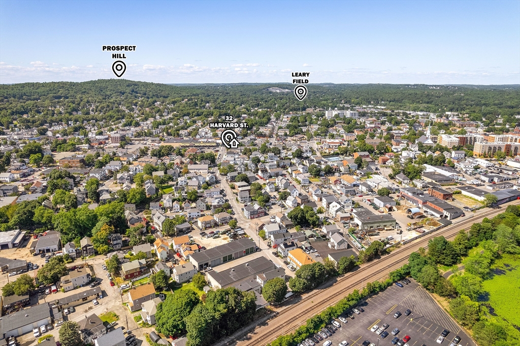 32 Harvard Street, Unit 2 Waltham, MA 02453 - Photo 31 of 32 an aerial view of a city