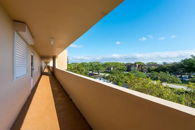 a view of balcony with city view