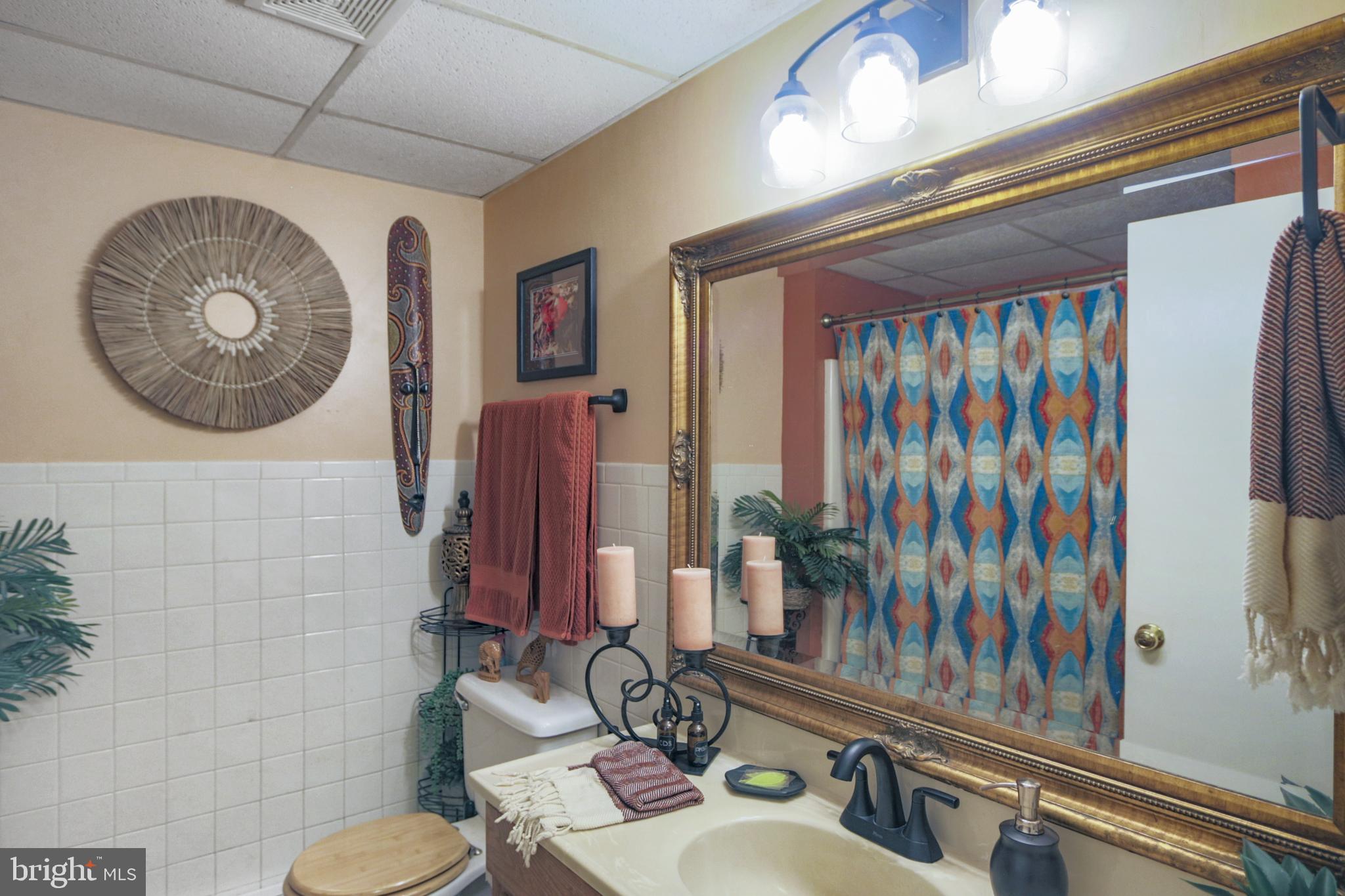 41 Wood Landing Road Fredericksburg, VA 22405 - Photo 18 of 79 a bathroom with a sink a toilet and a mirror