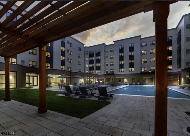 a building view with a outdoor space