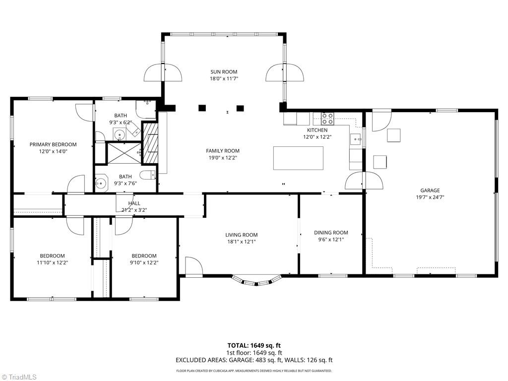 871 Gold Hill Road Madison, NC 27025 - Photo 38 of 38 Floor Plan
