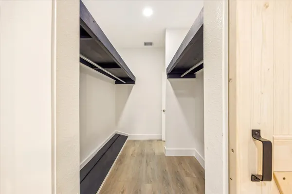 a view of hallway with stairs