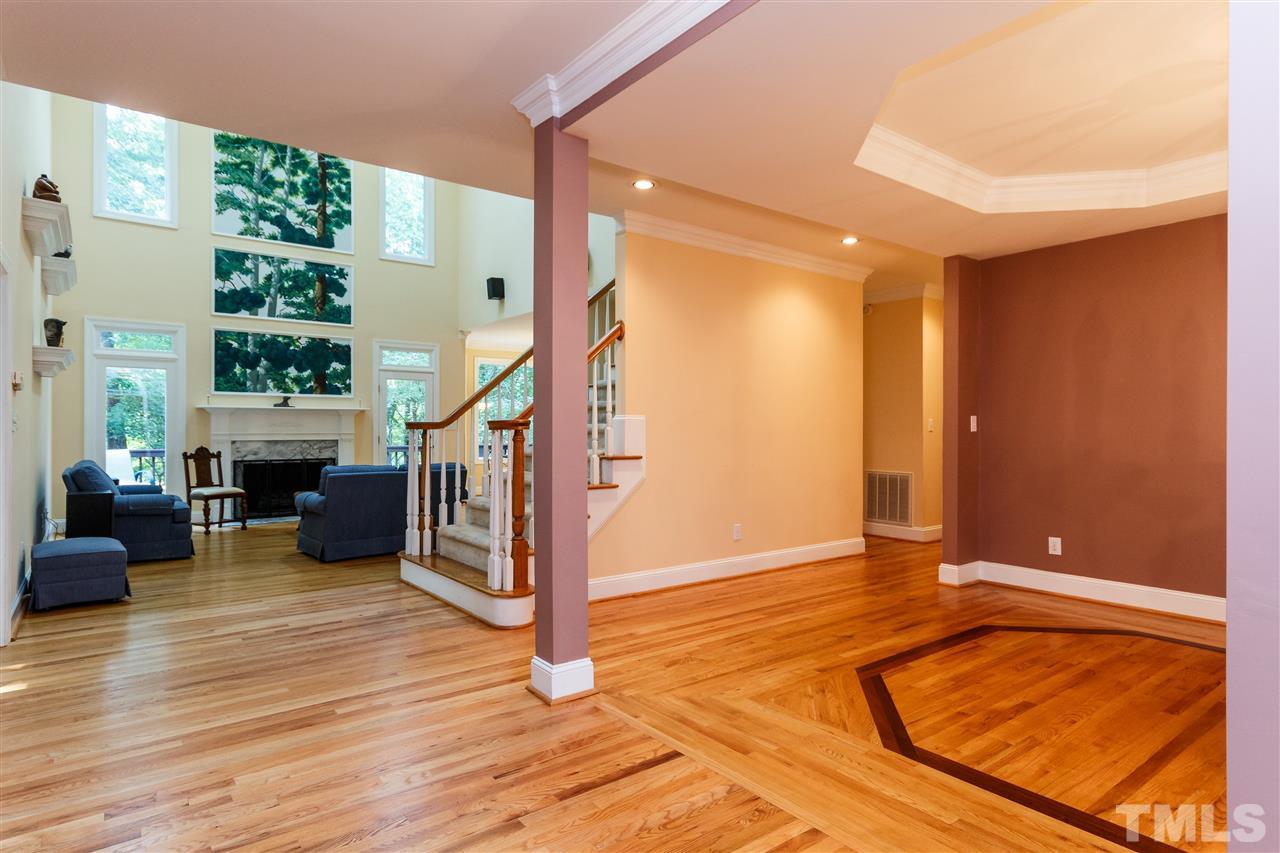 644 Pendleton Lake Road Raleigh, NC 27614 - Photo 3 of 25 a view of livingroom with furniture and stairs