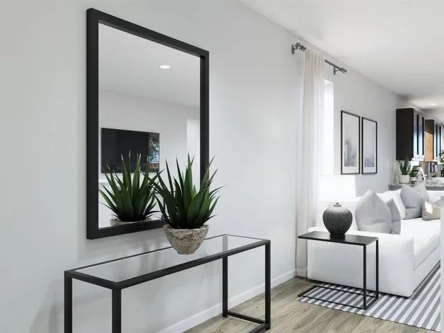 a view of an empty room