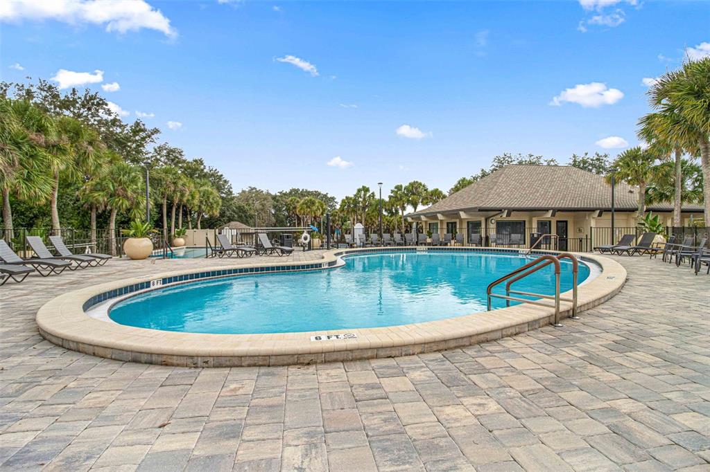 10970 Southwest 69th Circle Ocala, FL 34476 - Photo 41 of 50 a view of a swimming pool with a yard and plants
