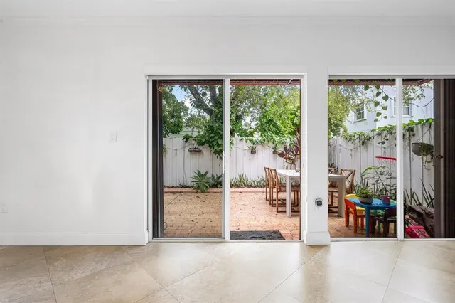 a view of outdoor space with seating area