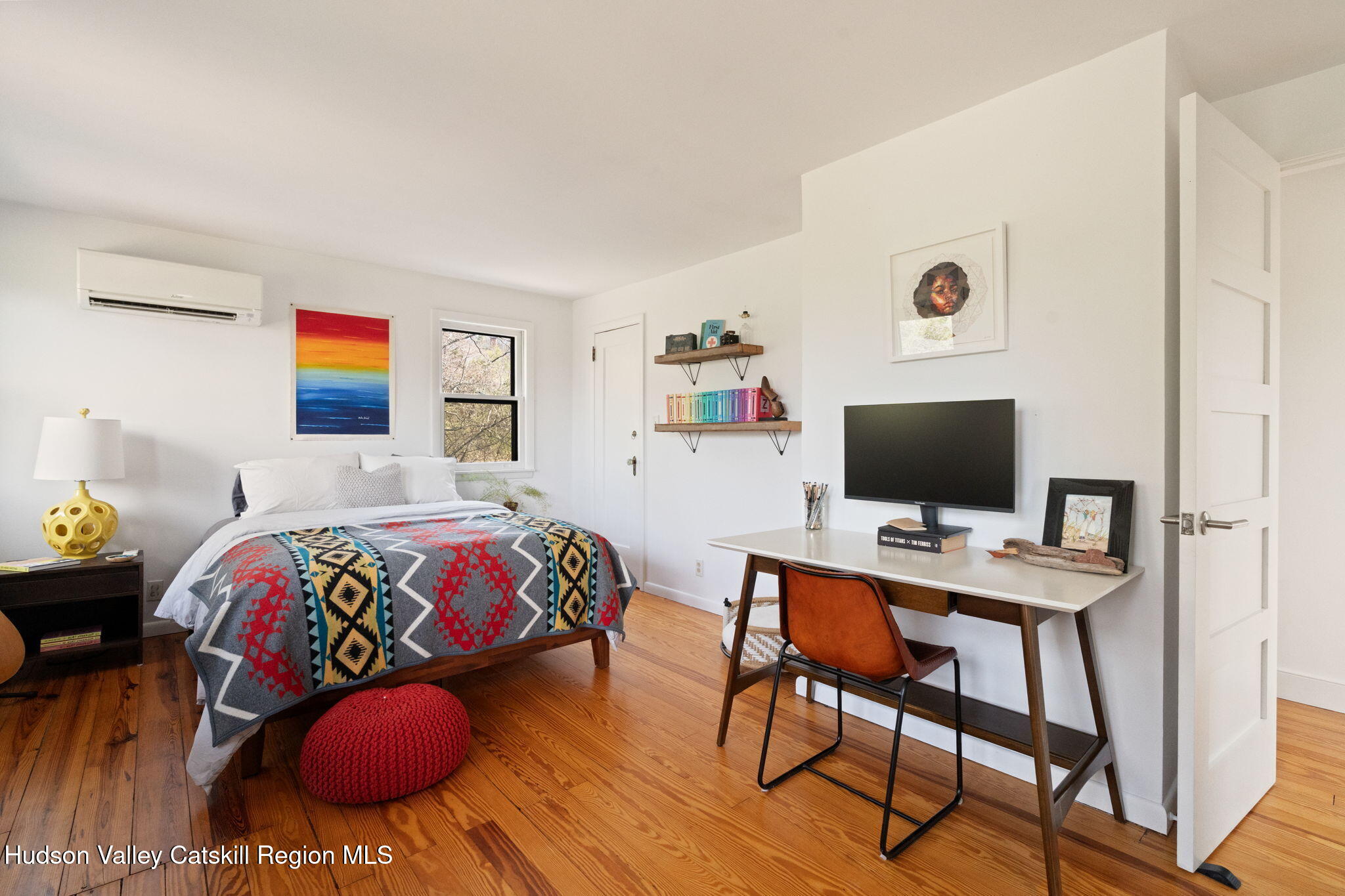 4701 Atwood Road Stone Ridge, NY 12484 - Photo 22 of 41 a bedroom with a bed and a desk