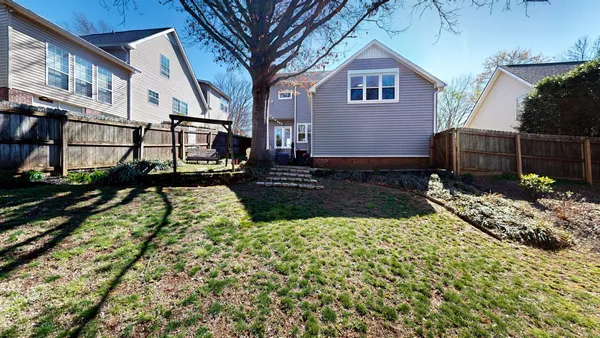 an aerial view of waterside residential houses