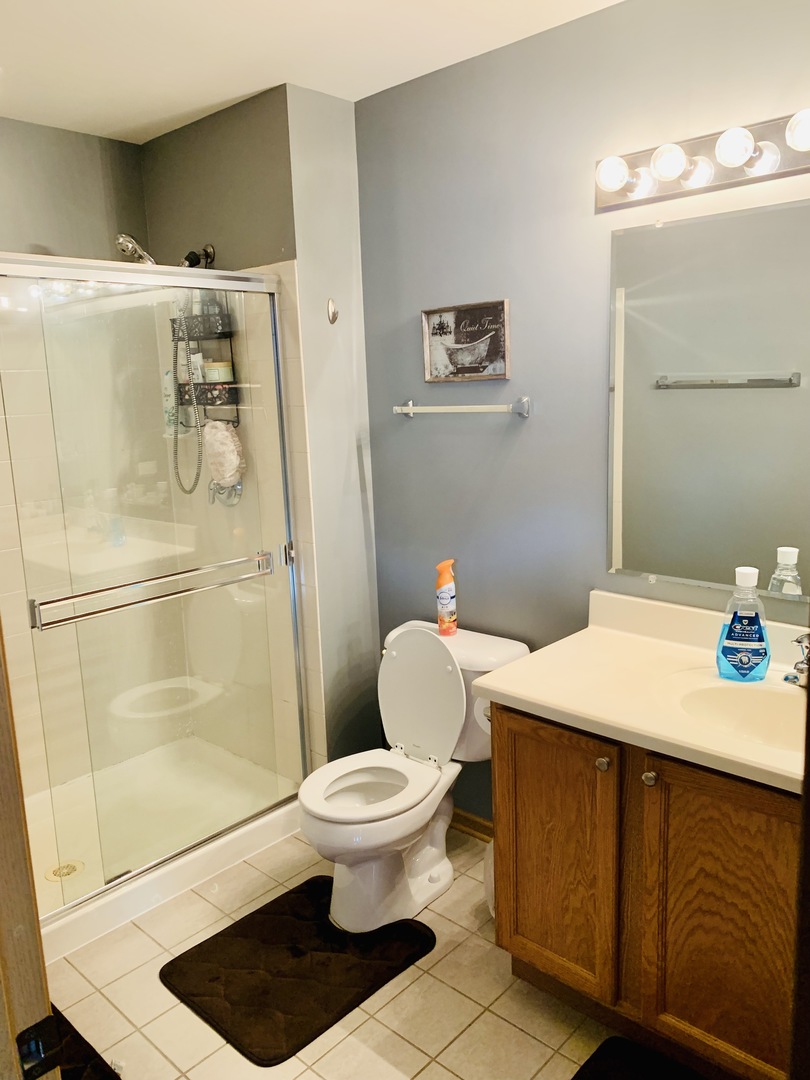 146 Goldenhill Street Carol Stream, IL 60188 - Photo 15 of 18 a bathroom with a sink toilet and shower