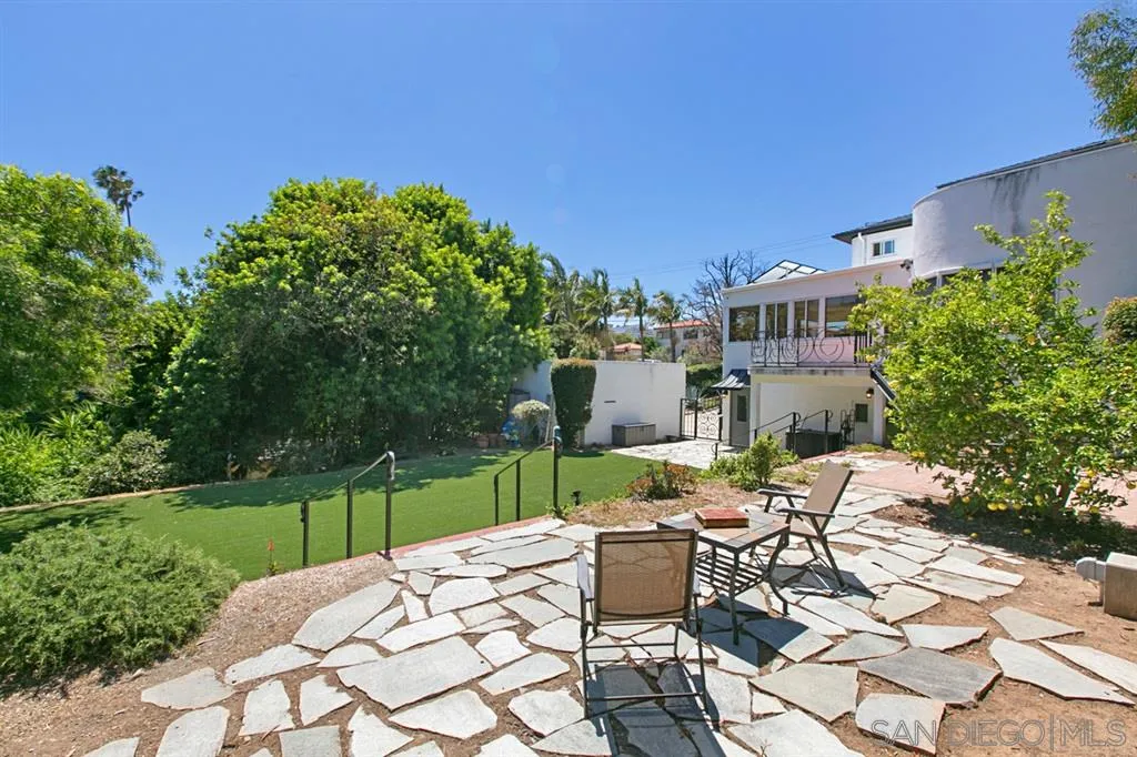 2355 Willow Street San Diego, CA 92106 - Photo 24 of 25 a view of backyard with outdoor seating and green space