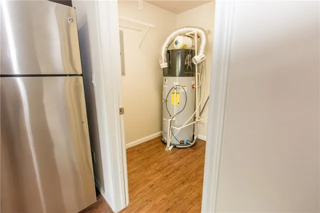 a view of water heater room