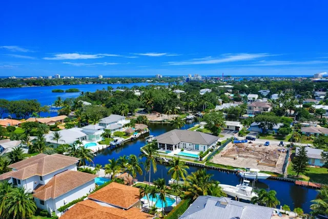a view of city and ocean
