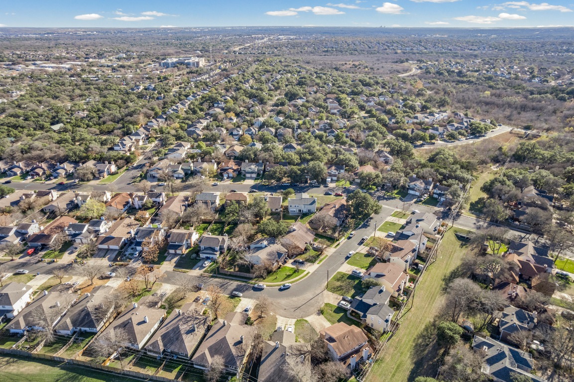 2630 Alcott Lane, Unit A Austin, TX 78748 - Photo 28 of 32 Aerial view of property's location with nearby suburban area