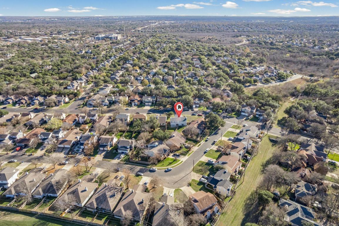 2630 Alcott Lane, Unit A Austin, TX 78748 - Photo 29 of 32 Aerial view of property's location featuring nearby suburban area