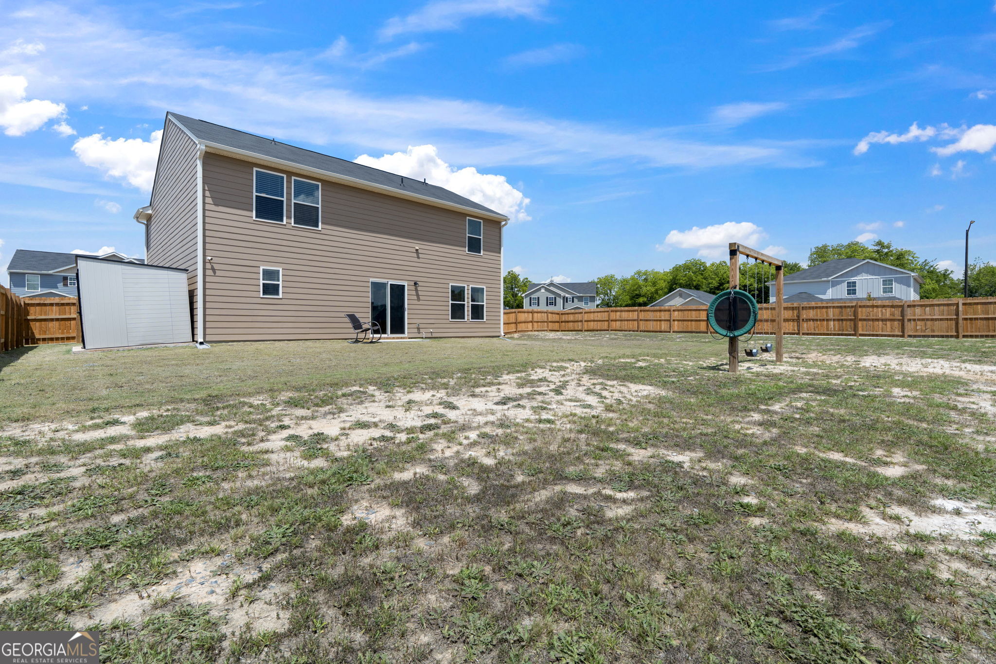 238 Isabella Way Byron, GA 31008 - Photo 35 of 37 a view of a backyard