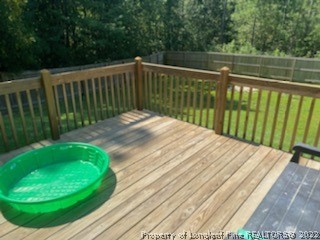 200 Pender Road Spring Lake, NC 28390 - Photo 6 of 9 a view of balcony with wooden floor