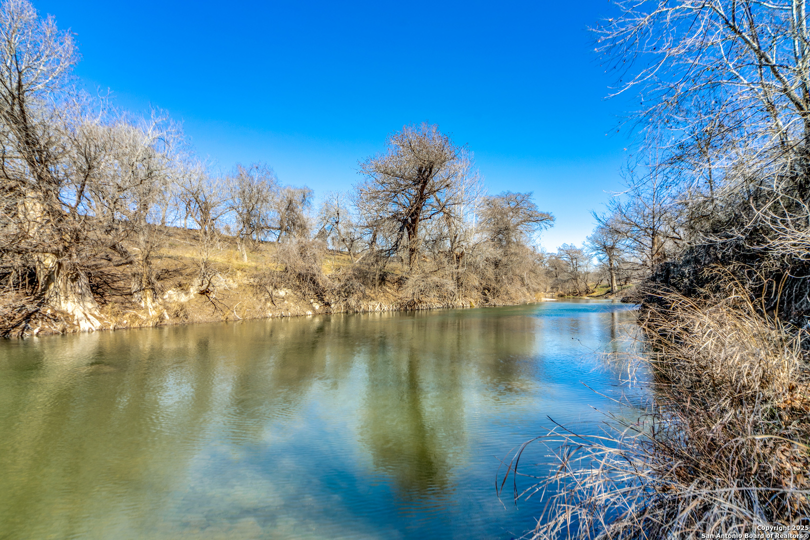 a view of a lake with houses