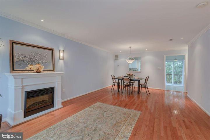1618 South Taylor Street Arlington, VA 22204 - Photo 5 of 22 a living room with furniture a table and a fireplace