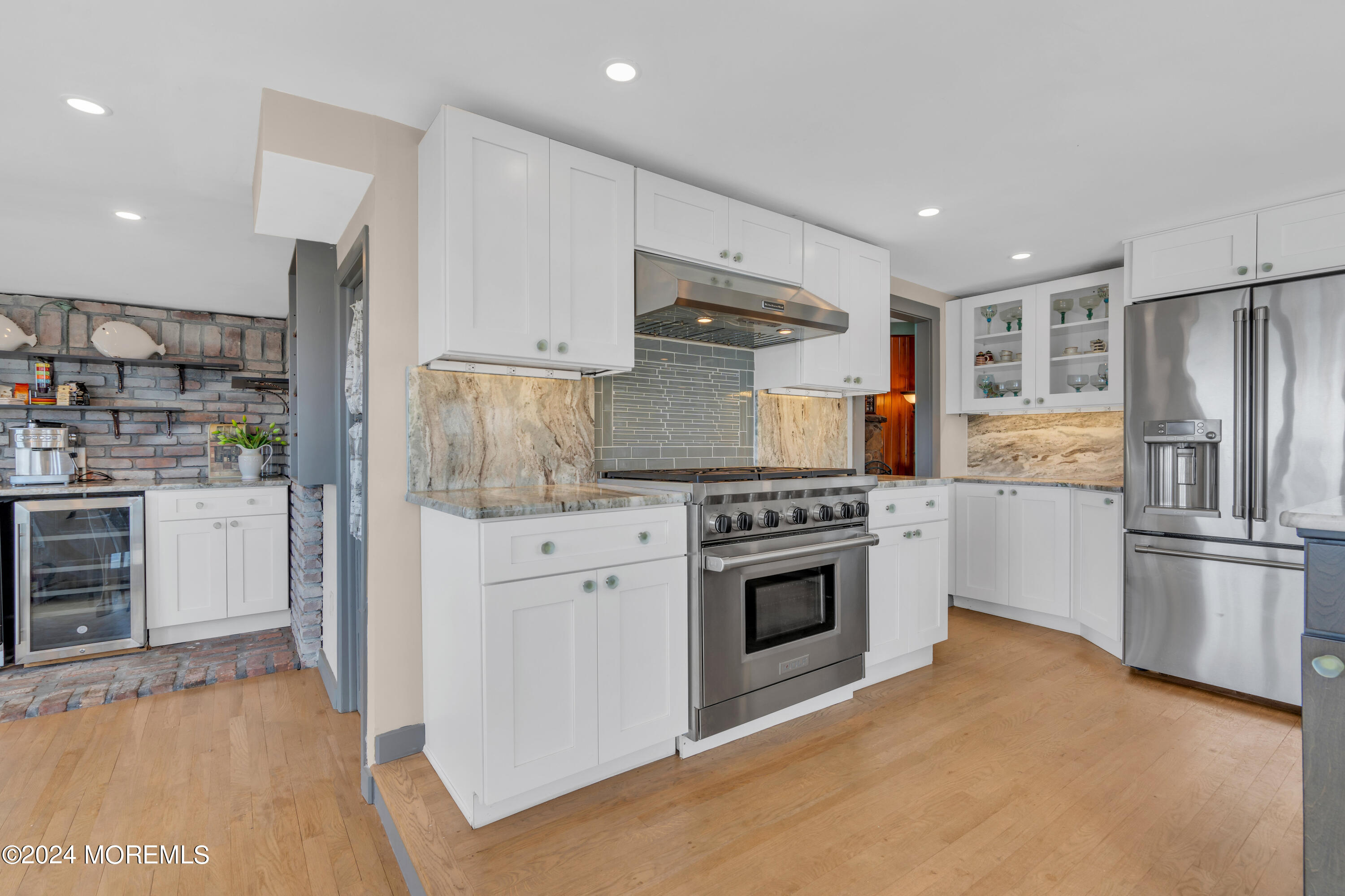 15 Edwards Road Brick, NJ 08723 - Photo 22 of 42 a kitchen with stainless steel appliances granite countertop a refrigerator oven a sink and dishwasher