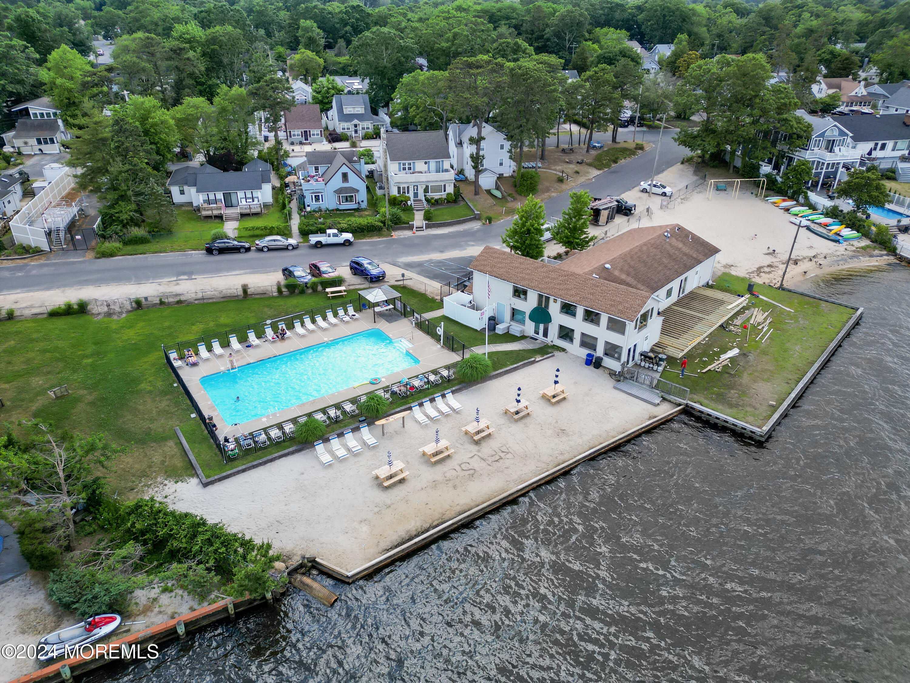15 Edwards Road Brick, NJ 08723 - Photo 41 of 42 an aerial view of a tennis ground and a building in the background