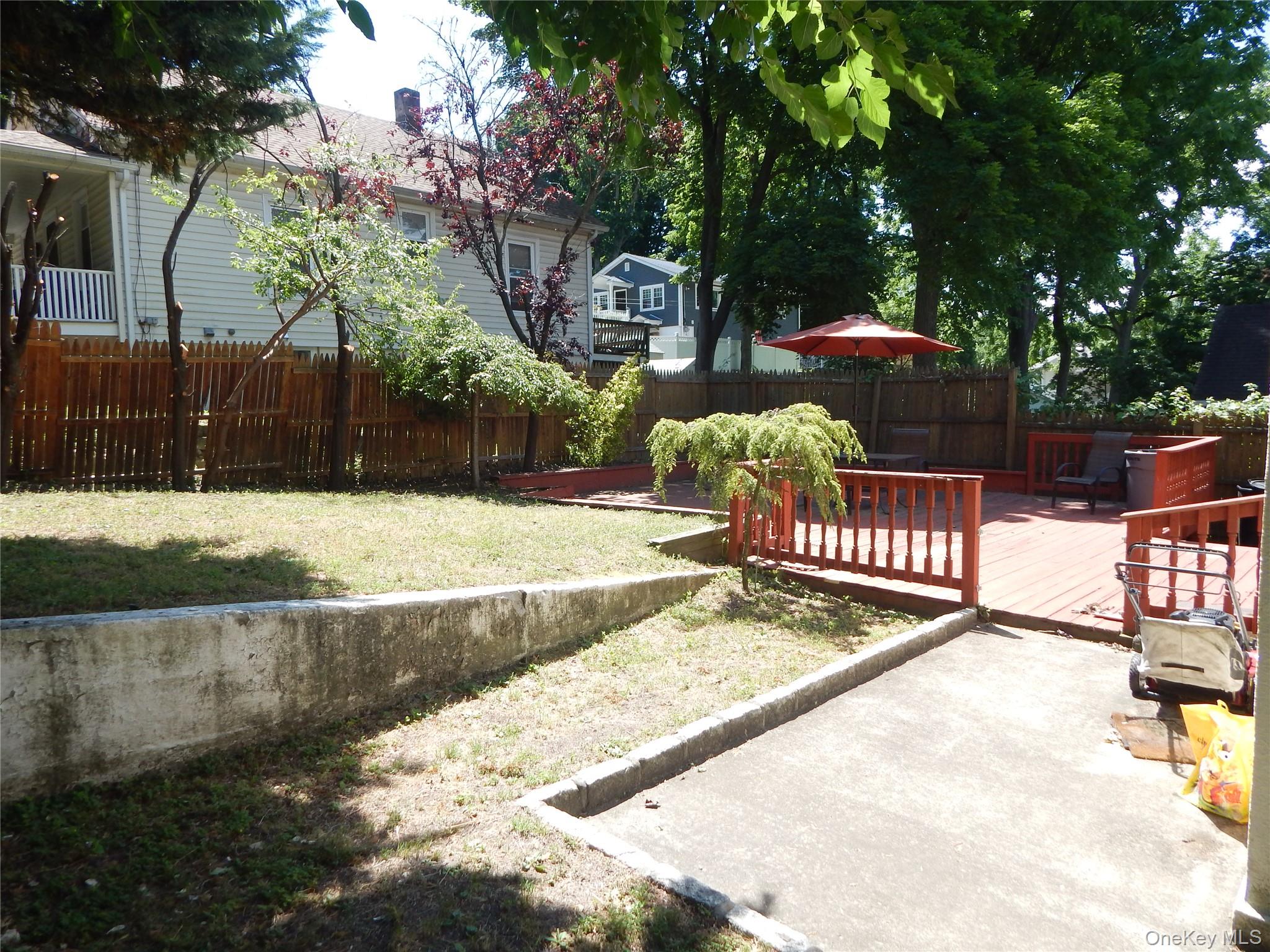 321 Spring Street Ossining, NY 10562 - Photo 15 of 18 Backyard looking across the property