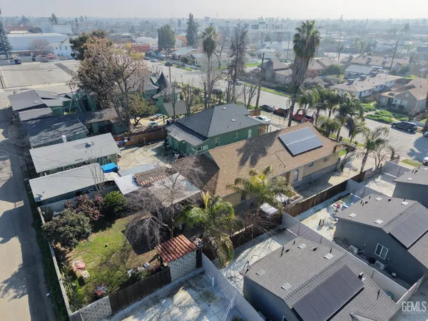 an aerial view of multiple house
