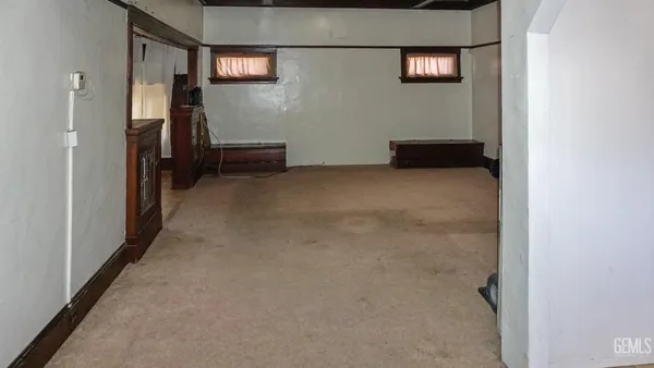 a view of hallway with stairs